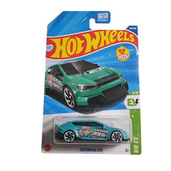 Hot Wheels Custom Kia EV6 Die-Cast 164 Scale Model New For 2025 HW EV 120250 - Picture 1 of 7